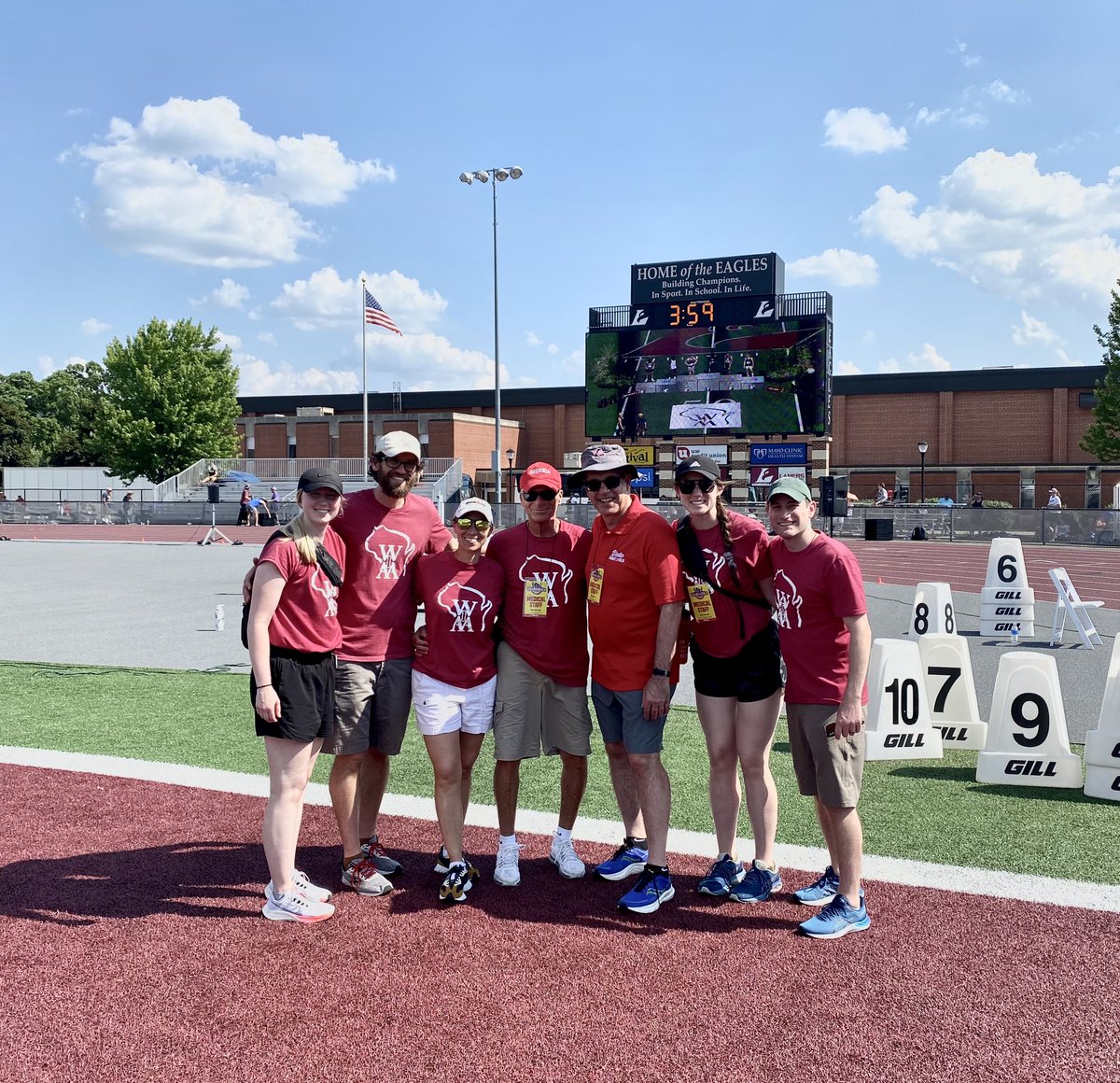 Gundersen Medical Foundation Sports PT residents @JennaRob22 , @hannahwherry95 and faculty help provide medical coverage for the 2023 WIAA High School State Track Meet in LaCrosse, WI. Great work enduring the heat and weather delays!! @GundersenMedEd , #wiaatrack, @GJDDPTATCCSCS