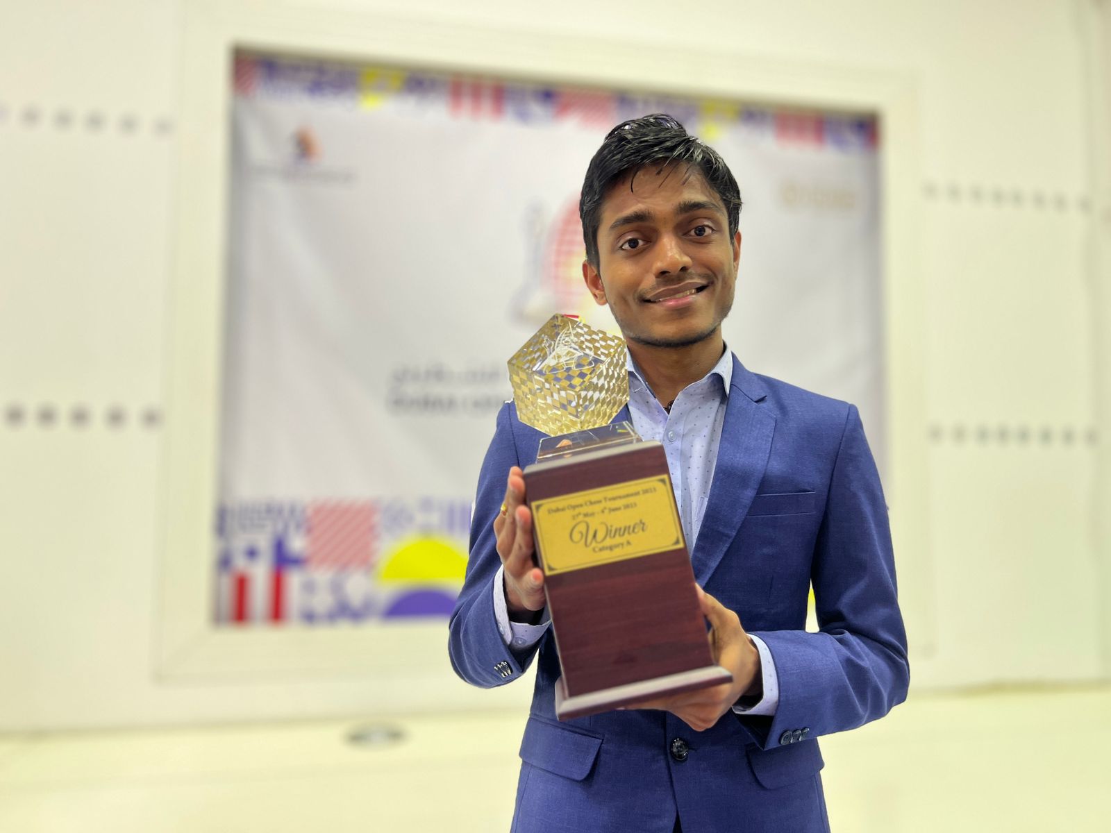 Congratulations Aravindh Chithambaram for winning Dubai chess open -  Chessgurukul