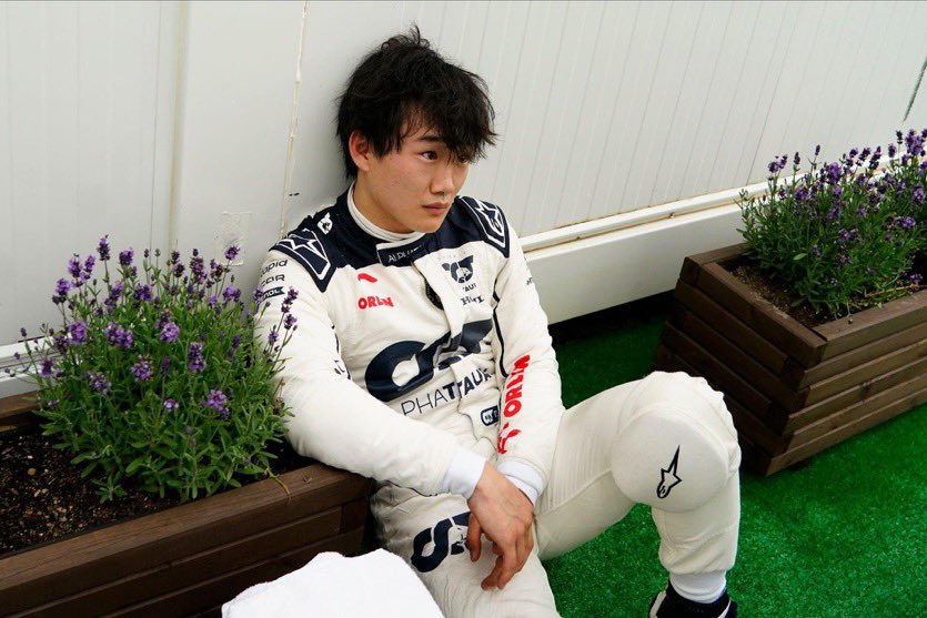 レース後のインタビュー前(？)の写真
到底受け入れられないという表情　#F1jp #f1fujinext