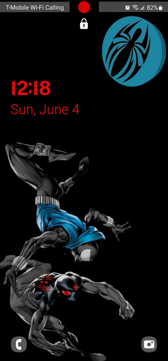 George_StMartin's tweet photo. @techdroider The rest of the color fills in when I unlock it. #scarletspider https://t.co/aOGdDFVlKz