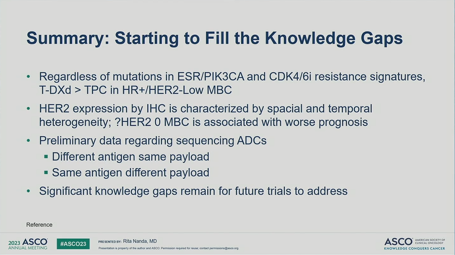 Margaret Van Meter, MD on Twitter "HER2Low MBC poster discussion by