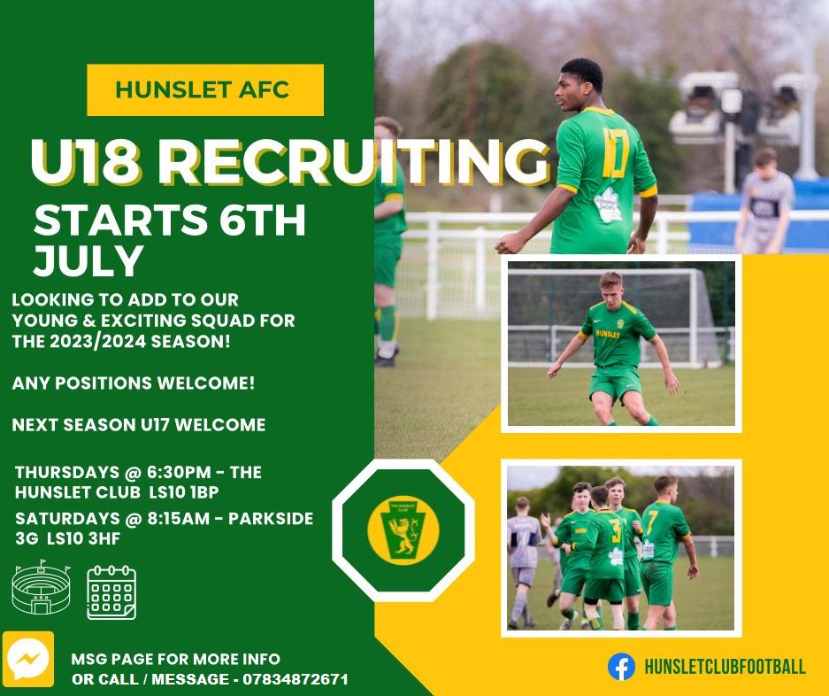 Tapper1972LUFC's tweet image. Recruiting for the 2023/24 Season.