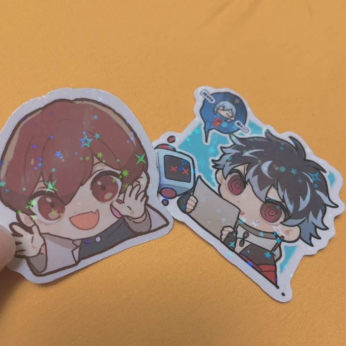 キラキラのシールにしてみた〜!かわいい!