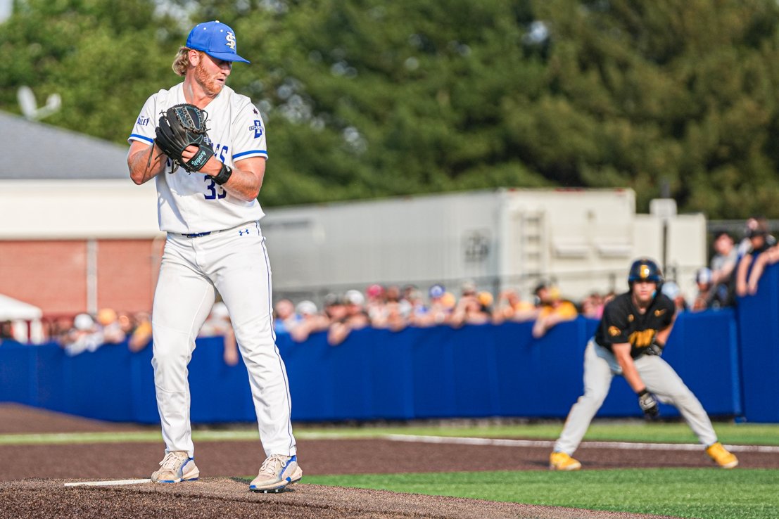 IndStBaseball's tweet photo. .@ConnorFenlong needs to start building a larger trophy shelf!

The Sycamore right-hander was named the @NCBWA Division I Pitcher of the Month for May after posting three complete game shutouts and not allowing an earned run in the month

https://t.co/7Tt02a2RZq

#MarchOn https://t.co/AWfVQKDcXL
