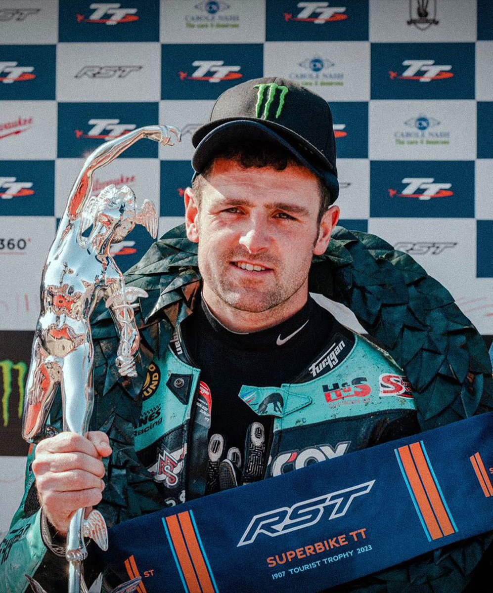 crash_motogp's tweet photo. A truly special day for Michael Dunlop 👏 23 TT Wins, his first Superbike win since 2018 &amp; his 2nd win of the event.

📸 Isle of Man TT Races

#TT2023 https://t.co/jVdKAb0AKF