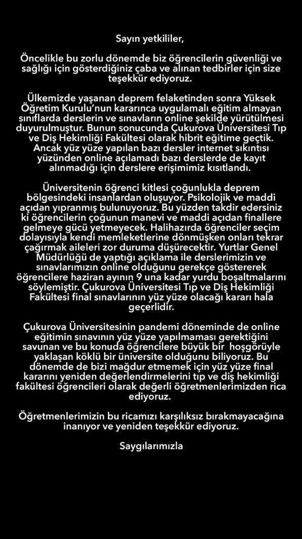 Zeynepelcin1's tweet photo. @mkulunk @deryagmrdl @erolozvar @mkulunk @cuhabermerkezi #çütıpdişonlinefinal 
Ayrıcalık değil EŞİTLİK istiyoruz!! Deprem bölgesi olarak ÇUKUROVA hekimleri online sınav istiyor!!! https://t.co/V1ACA06E0J