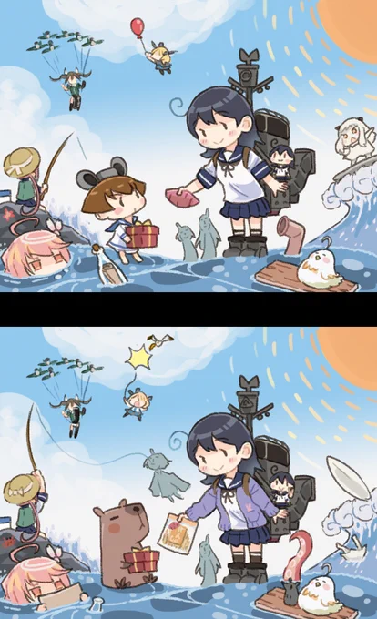 まちがいさがし+15