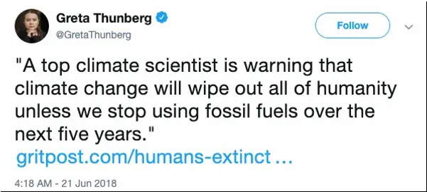 TonyClimate's tweet image. A reminder from United Nations climate envoy @GretaThunberg that the world will end in seventeen days due to the burning of fossil fuels.
#ClimateEmergency #ClimateScam