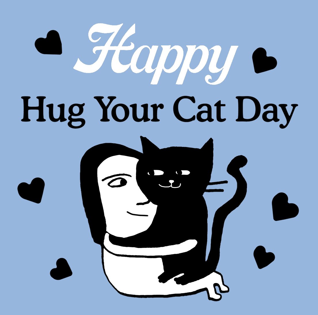Happy #HugYourCatDay #CatsOfTwitter ❤️🐾❤️