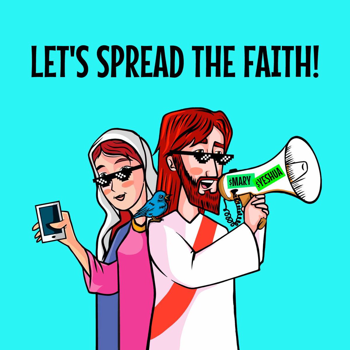 tehjaster's tweet photo. Friends, let me tell you about #Mary and #Yeshua coin. It's not about feasting on wealth, but about sharing and caring for each other. Let's spread the good news and make our journeys together. #cryptoreligion #humbled #blessed https://t.co/tM65x2ICb3