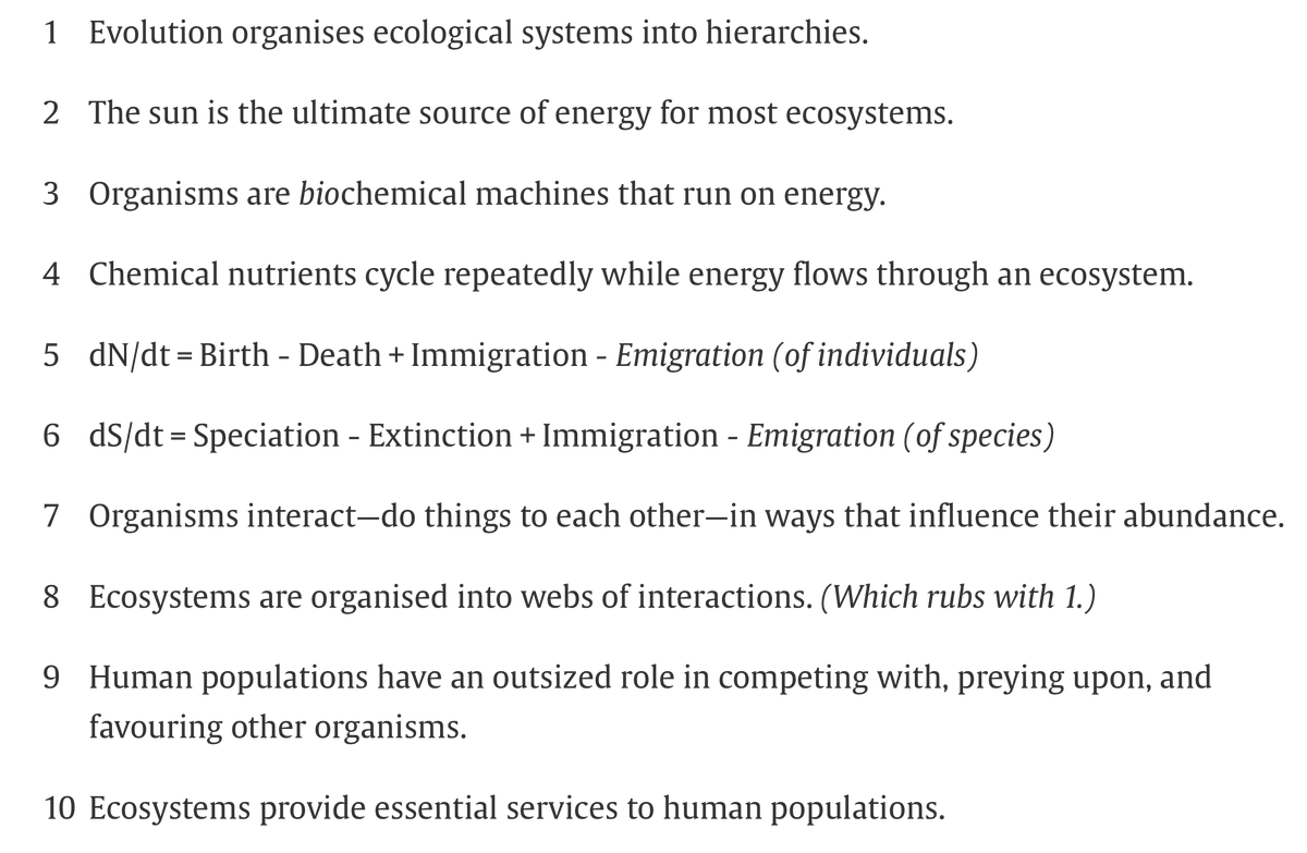 The Ten Principles of Ecology by @MikeKaspari