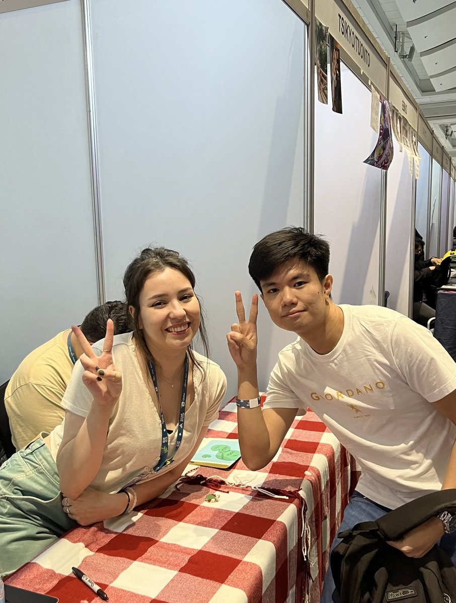 Thank youuuu <a href="/companiondish/">dish 🐸</a> It was nice meeting you 💙💙 #CONQuest2023