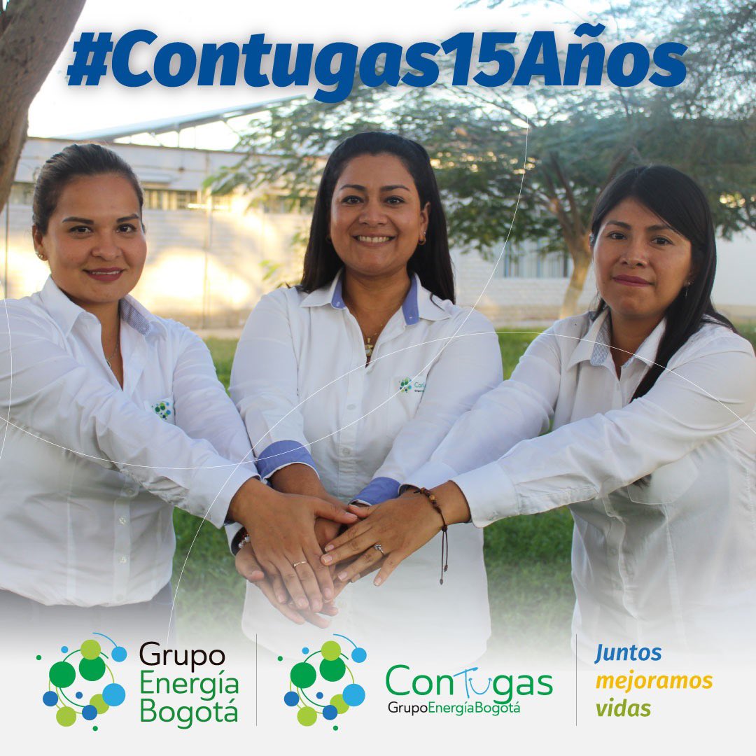 GrupoEnergiaBog's tweet photo. ¡Felices 15 años, @CONTUGAS! 🎉

Orgullosos de celebrar junto a ustedes una década y media de energía sostenible y competitiva en Chincha, Pisco, Ica, Nasca y Marcona, donde más de 70 mil hogares disfrutan del gas natural.

 #Contugas15Años #GasNaturalPerú 🇵🇪 https://t.co/V8SfCWrM3g