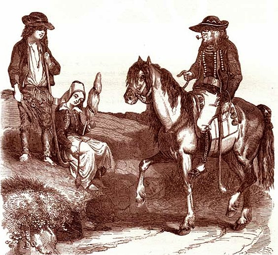 In Brittany, one way to break a curse was to visit another parish. Such advice was given to those whose butter did not churn or whose horses were sick. Twas even said that when one was no longer in the same parish as their wife, they had the right to be unfaithful #FolkloreSunday