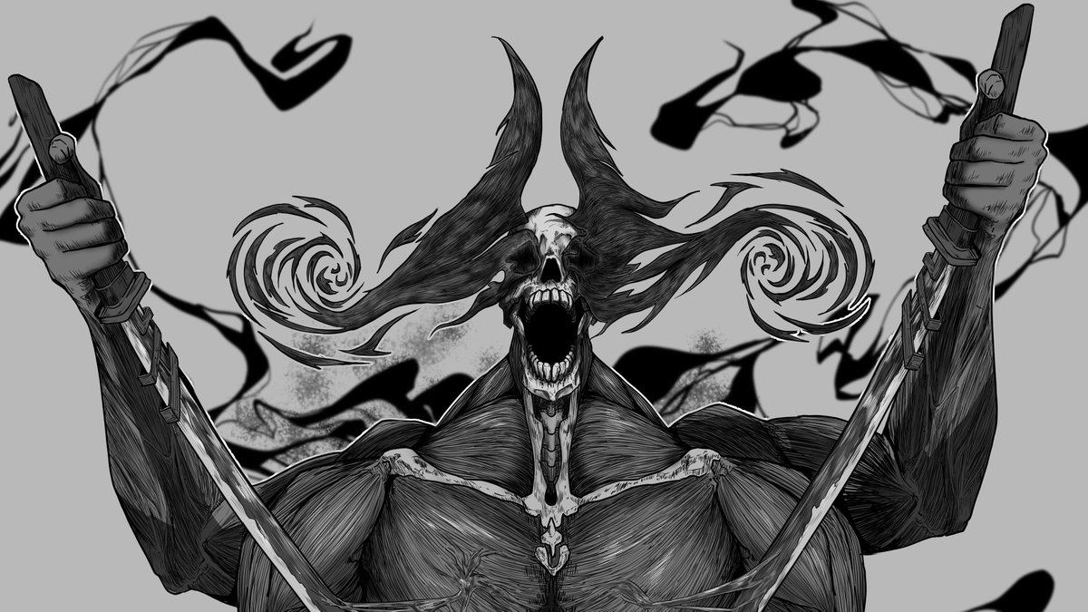 じゃぁ20年。 #イラスト #異形