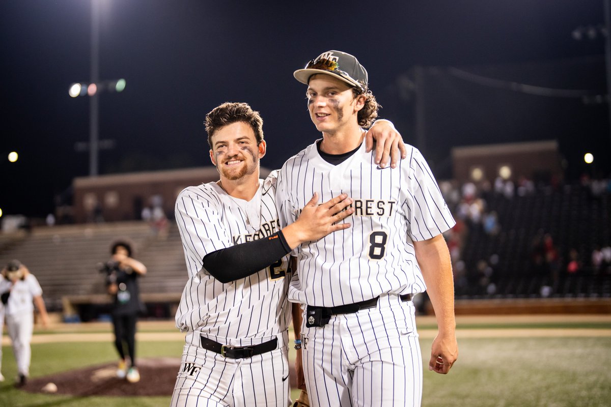 WakeBaseball's tweet photo. Good morning, Deacon Nation 🎩 

Ready to run it back tonight at 6! https://t.co/RbxlKhB8r8