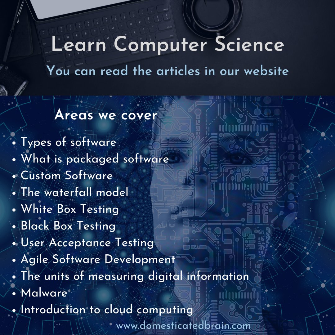 Computer Science Tutorials

Link - domesticatedbrain.com/category/tutor…

#ComputerScience #SoftwareEngineering #100DaysOfCode #CodeNewbies #DEVCommunity #DevOps #coding #HTML #CSS #malware #Cloud #agile #SoftwareTesting #100Devs #programming #webdevelopment #technology