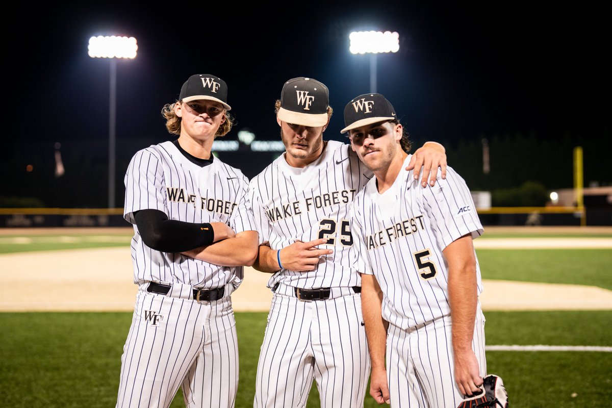 WakeBaseball's tweet photo. Good morning, Deacon Nation 🎩 

Ready to run it back tonight at 6! https://t.co/RbxlKhB8r8