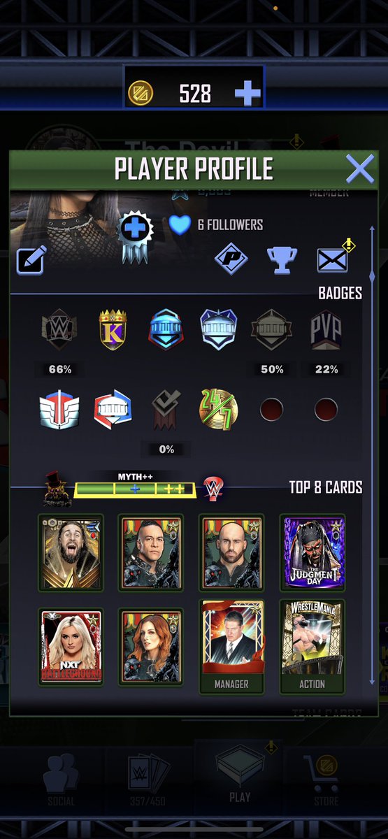 Edwardreece02's tweet photo. #wwesupercard need team got kicked for not spending on pointless tsgs. 
Go heroic Bronson https://t.co/61GpkFHmXr