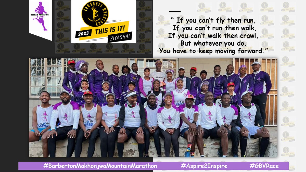 #BellasAC #Sendoff 💜 we are not sending a Team to #Comrades2023 but a Nation. A proud #PurpleNation 
#RunningWithTumiSole 
#RunningwithBellasAC