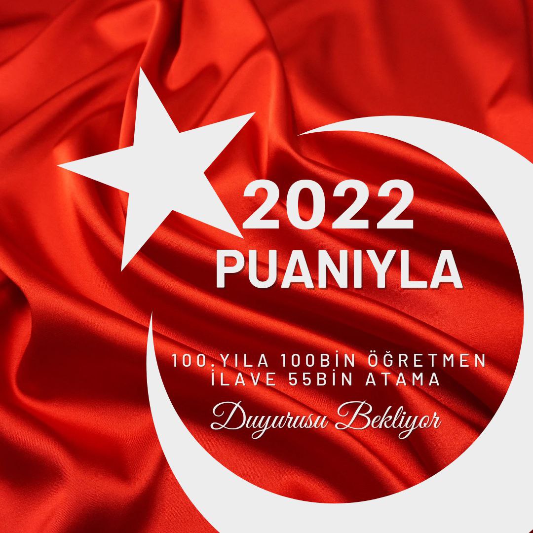 Evet yeni bakanda geldi . Sırada KPSS 2022 ile ek 55 bin  atama verilmesidir.
RTErdogan
@omerrcelik
@memetsimsek
@Yusuf__Tekin
@tcmeb
@fahrettinaltun
@iletisim
@alpayozalan35
@AvOzlemZengin
@bybekirbozdag
#BakanTekindenEk55binAtama