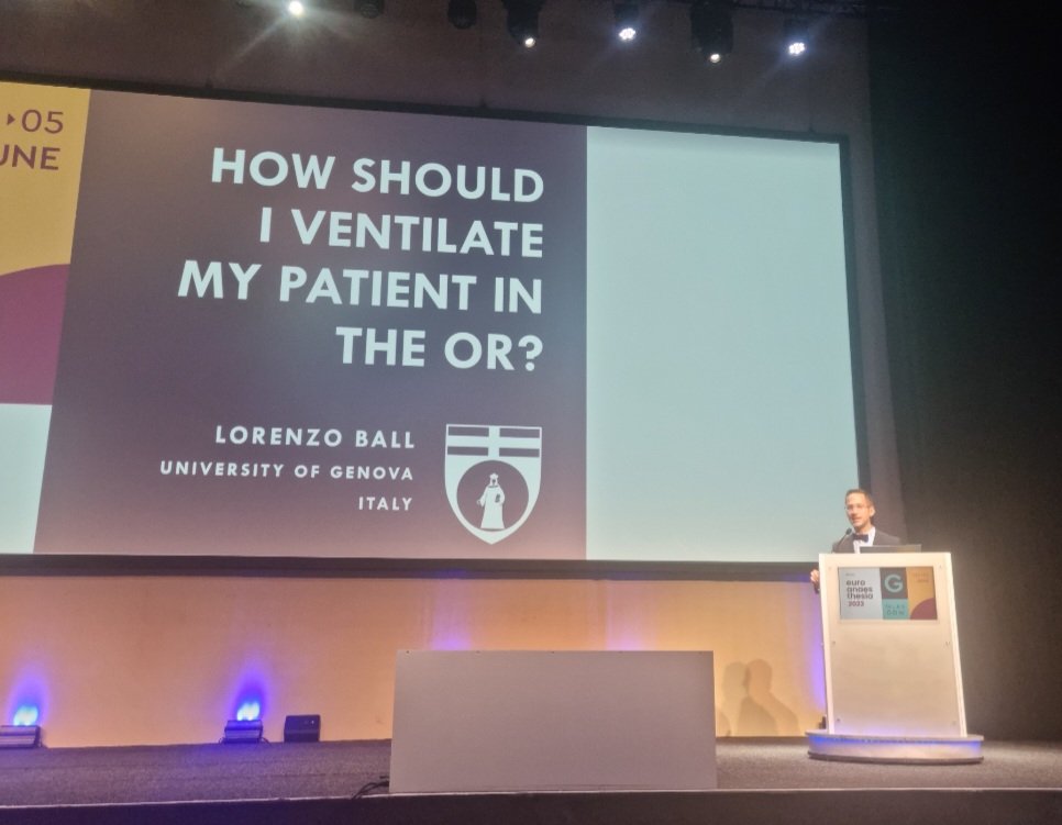 #EA23, <a href="/ESAIC_org/">ESAIC</a> 
Brillant talk <a href="/loryball/">Lorenzo Ball</a> 
MV in operating room