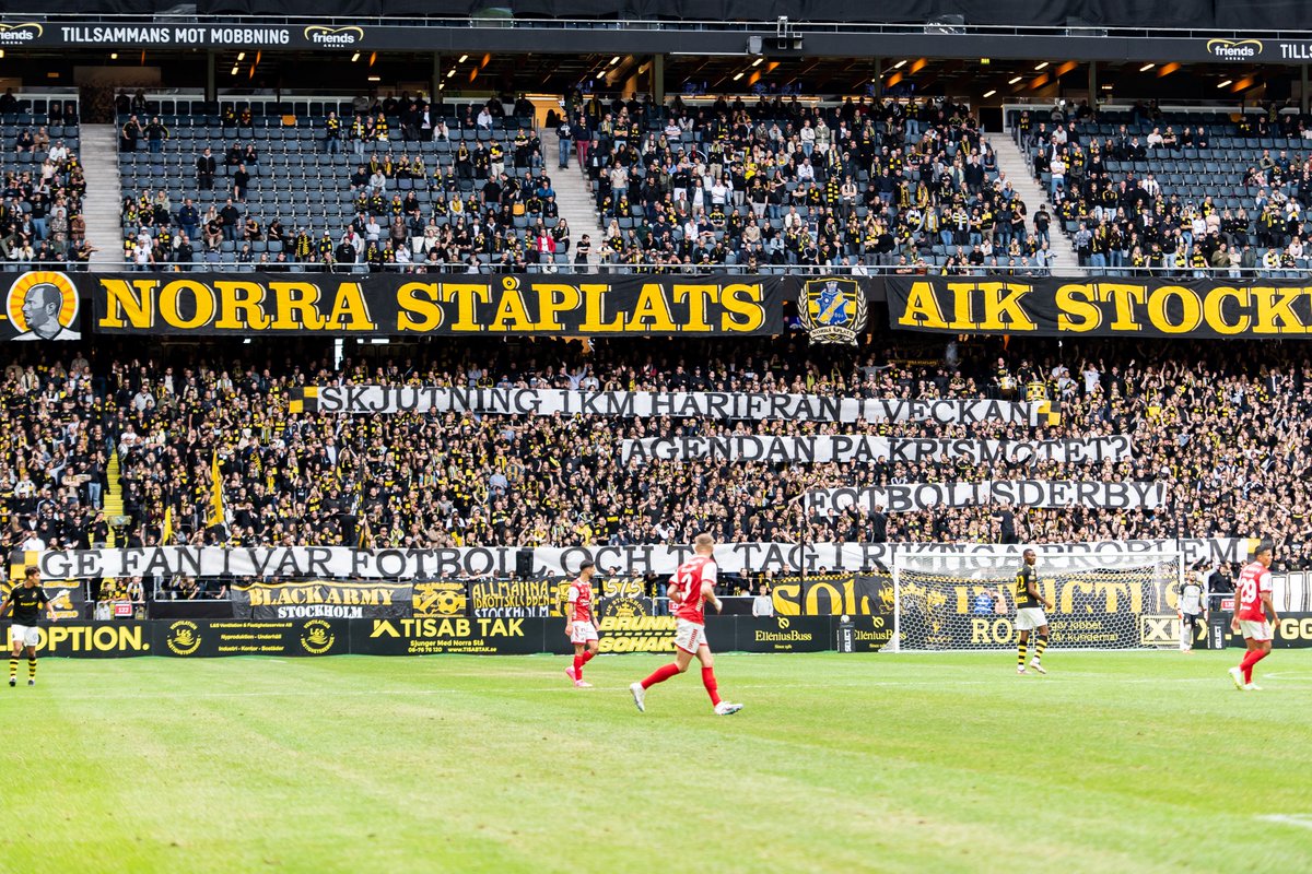 Banderoll från Norra stå.