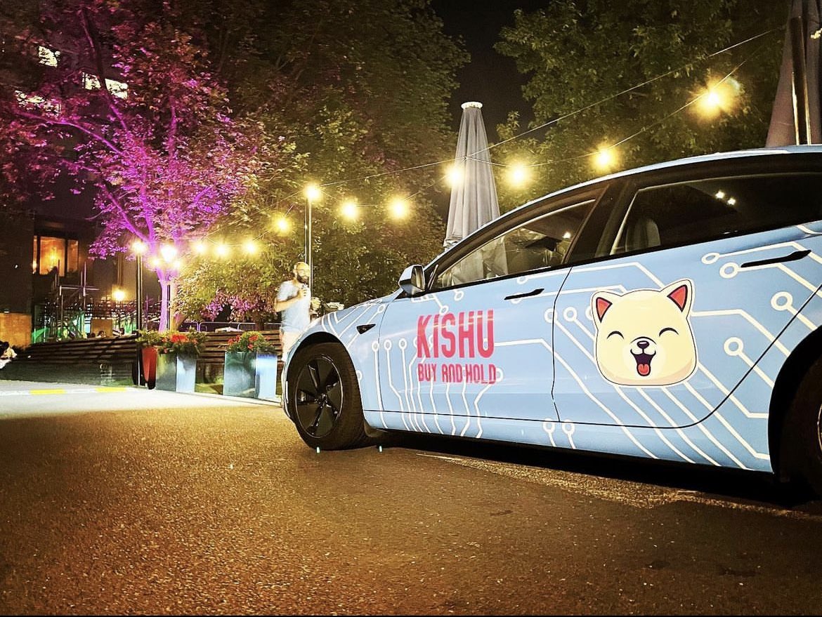 London takeover event. Kishu Tesla and billboards on canary wharf. What’s next? 👀