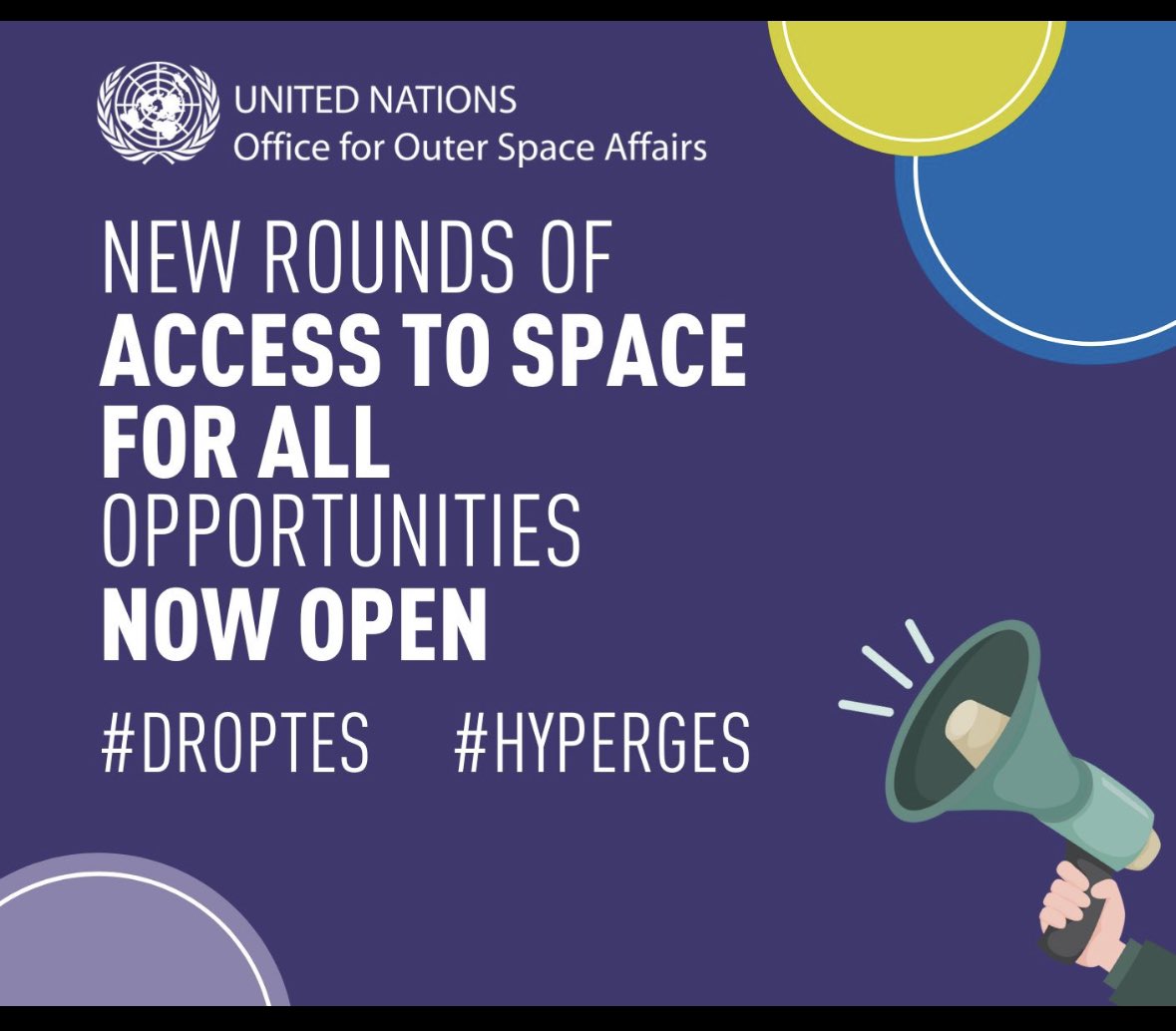 New rounds have just been announced for 
➡️#DropTES microgravity experiments at ZARM supported by German Aerospace Center (DLR) 

➡️#HyperGES hypergravity experiments at ESA Technology
@UNOOSA @UN