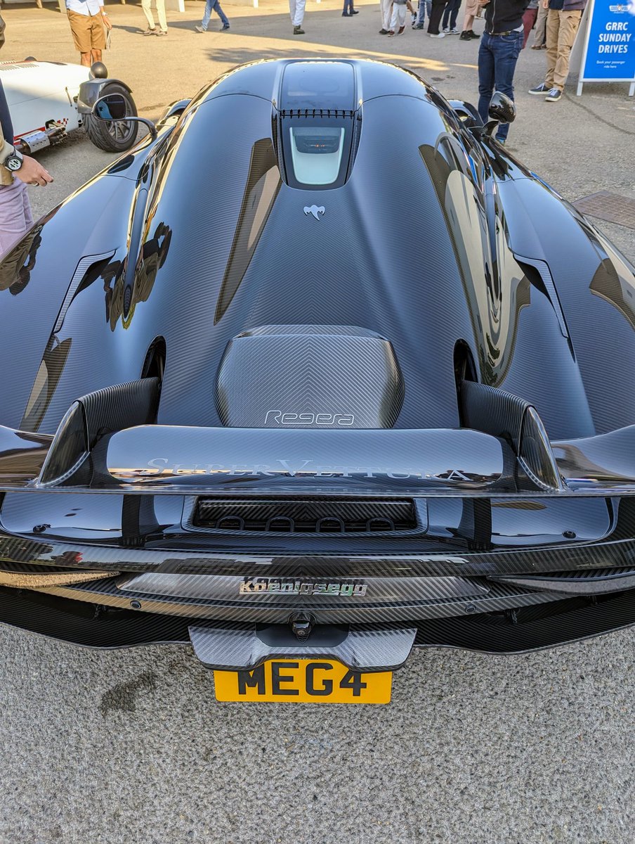R19NP's tweet photo. Make way!...Coming through! 

@koenigsegg #Koenigsegg #Regera #GhostSquadron 👻

@GoodwoodRRC 75th anniversary #BreakfastClub
@GoodwoodMC https://t.co/q0JGU0BTrq