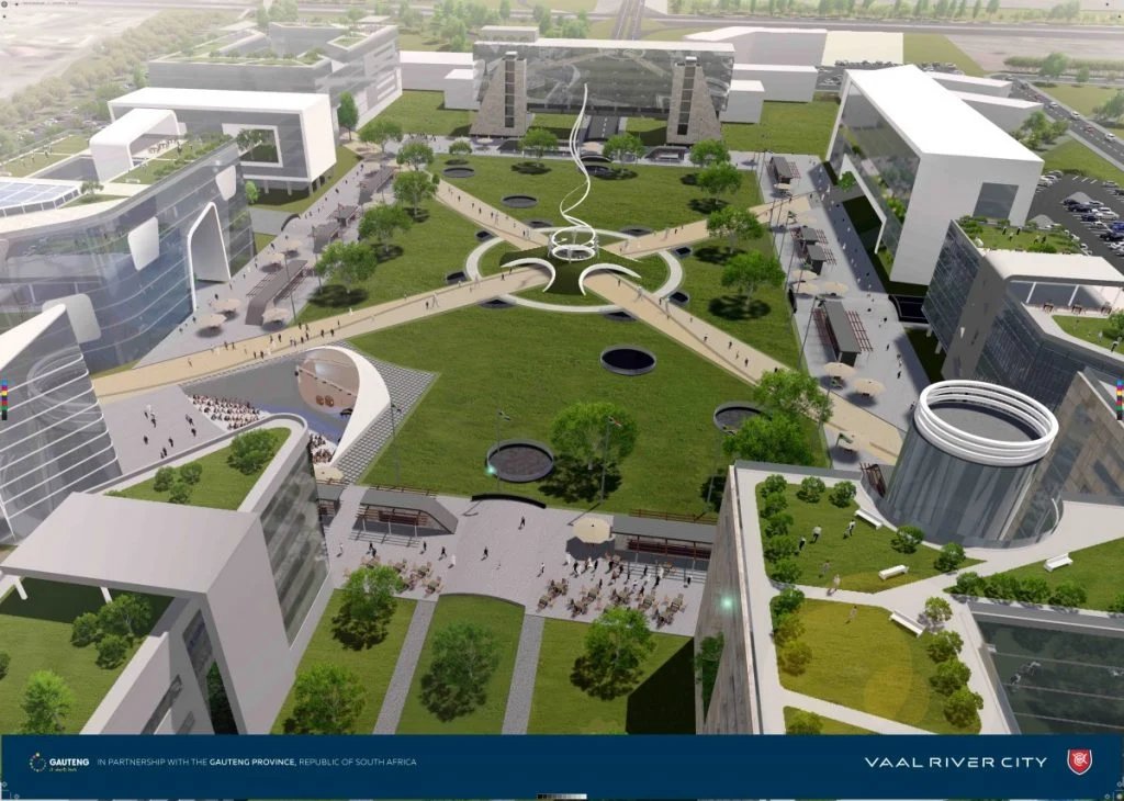AfricaViewFacts's tweet photo. South Africa 🇿🇦 has started constructing the Vaal River City Interchange in Vereeniging

The project aims to build an interchange, an airport, and a mega city along the banks of the Vaal River

Vaal River City development already attracted investment from Citibank, US-based bank. https://t.co/RCnBVrKpjY