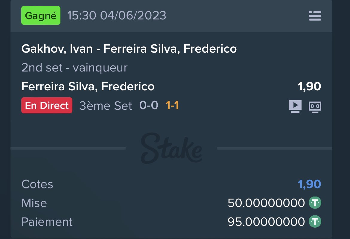 trappronos's tweet image. Ferreira Silva set 2 pris en live 🤑

Côte à 1.90 ✅

#TeamParieur
