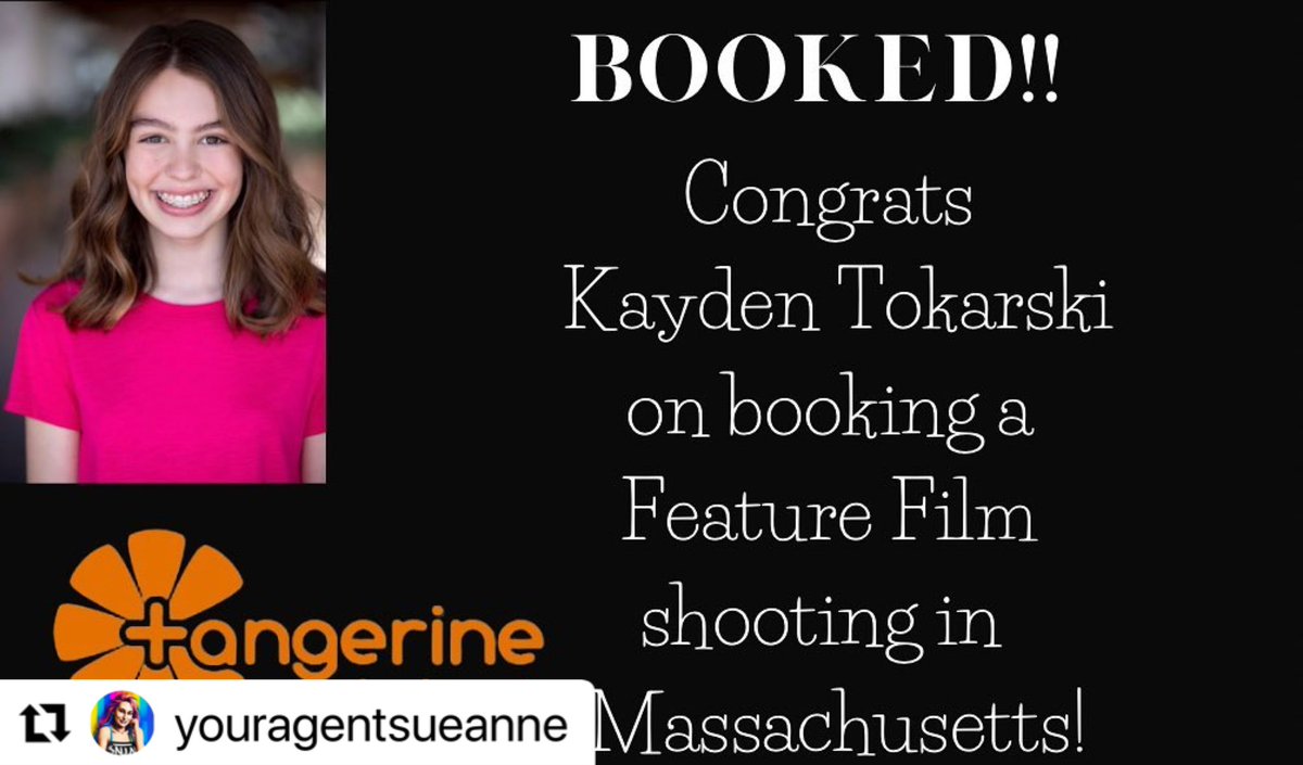 #Repost 𝓐𝓽𝓽𝓲𝓽𝓾𝓭𝓮 𝓸𝓯 𝓰𝓻𝓪𝓽𝓲𝓽𝓾𝓭𝓮 @youragentsueanne ・・・ BOOKED IT! Congrats Kayden Tokarski on booking a feature film shooting in Massachusetts. #ActorLife #actor #FeatureFilm #actor #actinglife #setlife #actress #actresslife #grateful