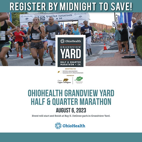 M3S Sports (@m3ssports) on Twitter photo We're not always focused on being the fastest -- but today we are! This is your last chance to SAVE on this summer's <a href="/OhioHealth/">OhioHealth</a> Grandview Yard Half & Quarter Marathon and 5K. Register by midnight & save.
Register at: hubs.ly/Q01Sb9vl0
#HalfMarathon #Running #Walking We're not always focused on being the fastest -- but today we are! This is your last chance to SAVE on this summer's <a href="/OhioHealth/">OhioHealth</a> Grandview Yard Half & Quarter Marathon and 5K. Register by midnight & save.
Register at: hubs.ly/Q01Sb9vl0
#HalfMarathon #Running #Walking