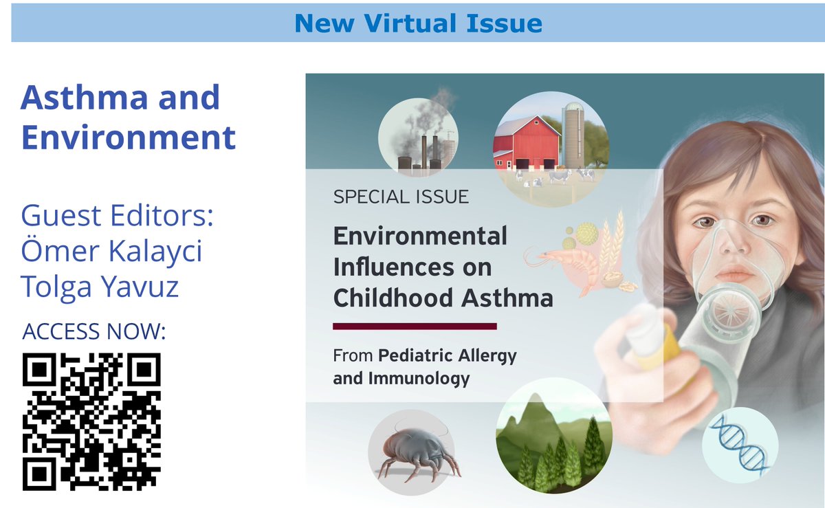📢 New Virtual Issue! Environmental Influences on #Childhood #Asthma. Read articles published in #PAI_journal on asthma and #environment here 🔗: onlinelibrary.wiley.com/doi/toc/10.111… #Biodiversity #UrbanExposures #Gene #AirPollution #ClimateChange #Allergens #Microbiome #Obesity #Children