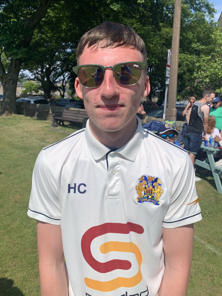 Brooksbank_PE's tweet photo. @thebrooksbank Hayden Connett got amongst the wicket’s for @CopleyCC this aft taking 4 for 23 runs against @barkicc. https://t.co/COVucmhNdq