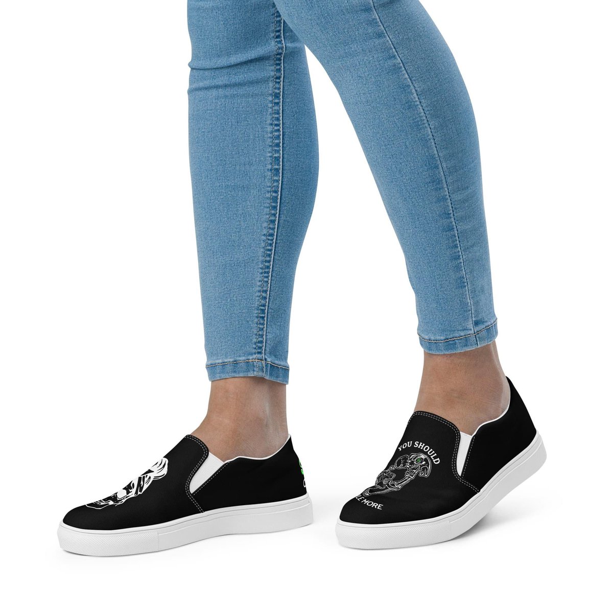 We now have custom gearhead slip on canvas shoes up on our site. They feature our new "You should smile more" design on the left shoe and a skull with sassy bun on the right shoe. Grab yours today!!!!

torqdclothing.com/accessories/sm…
