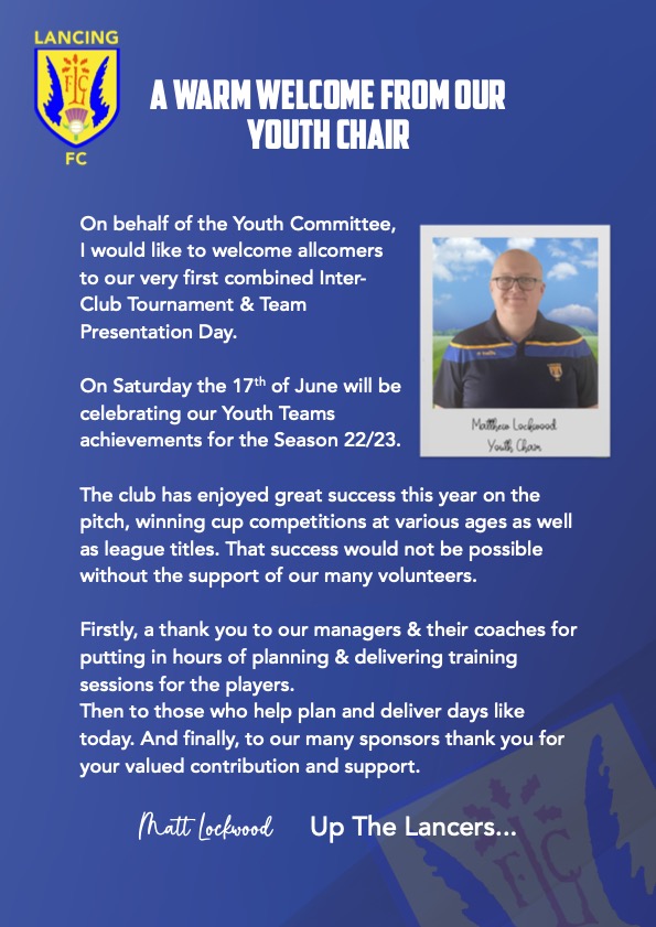 A welcome message from our Youth Chair <a href="/mttlckwd/">Matt Lockwood</a>