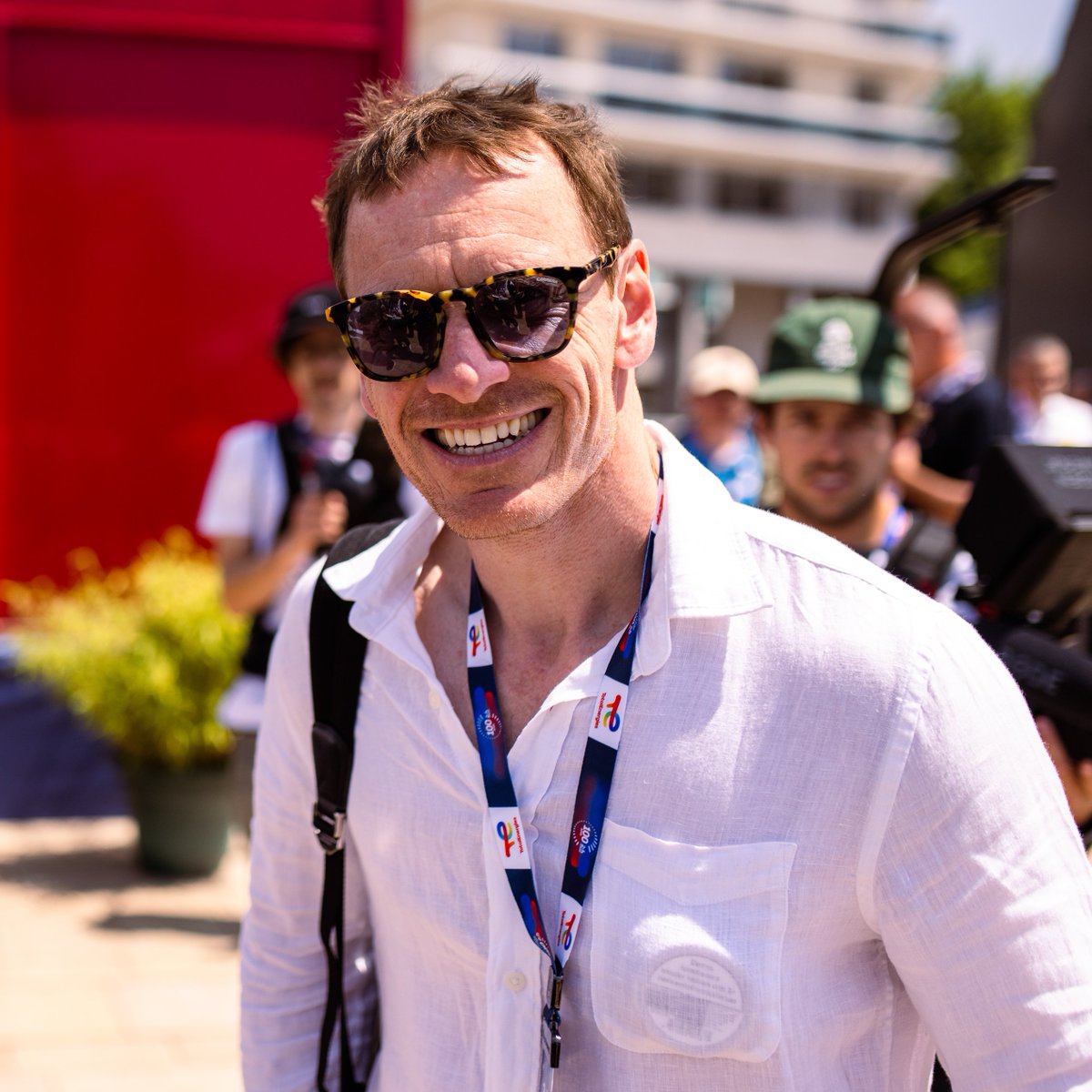 🆕 All smiles 😎 #michaelfassbender #LeMans24