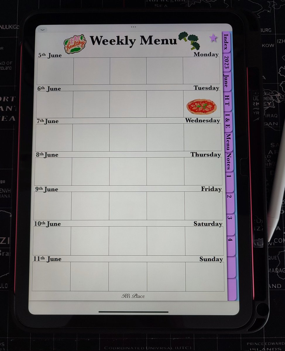 KriPlace's tweet photo. Time to plan next week menu, any suggestions? 
June planner(link in bio)
#digitalplanner #agendadigitale #digitalplanneripad #goodnotes5 #kriplace #patreon #planyourday #planyourlife #momlife #weeklymenuplanner #mealplan #menu #pinkipad #plannercommunity #plannercreator #Canva https://t.co/EbwfHGLifr
