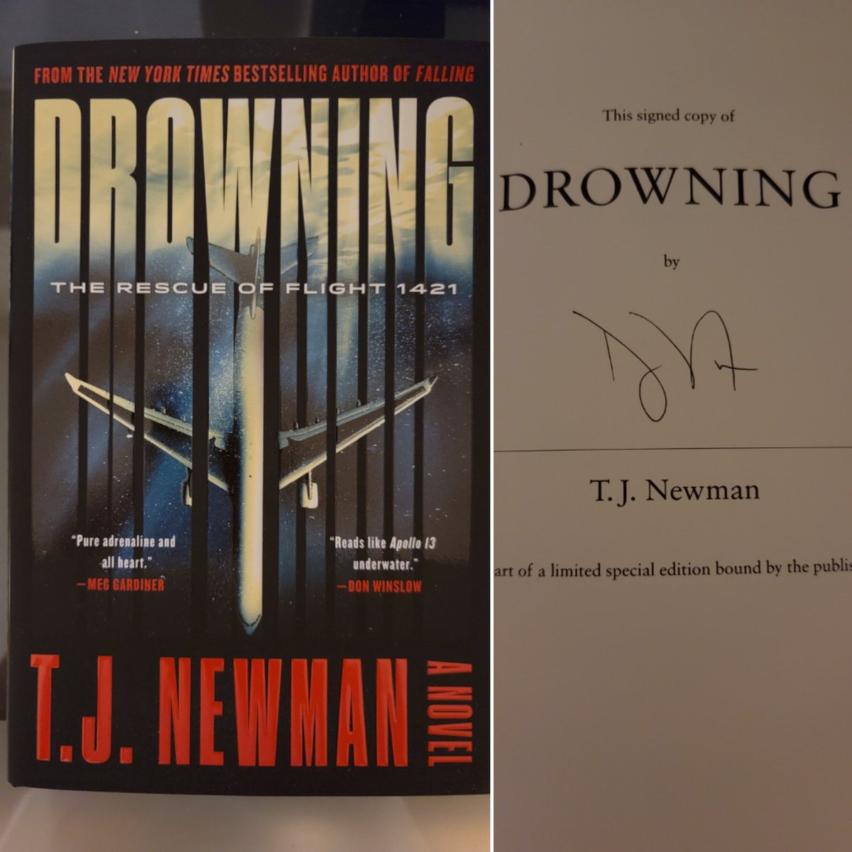 It's one of the best books I've ever read! @T_J_Newman @DROWNING_MAY_30 #DrowningTheRescueOfFlight1421