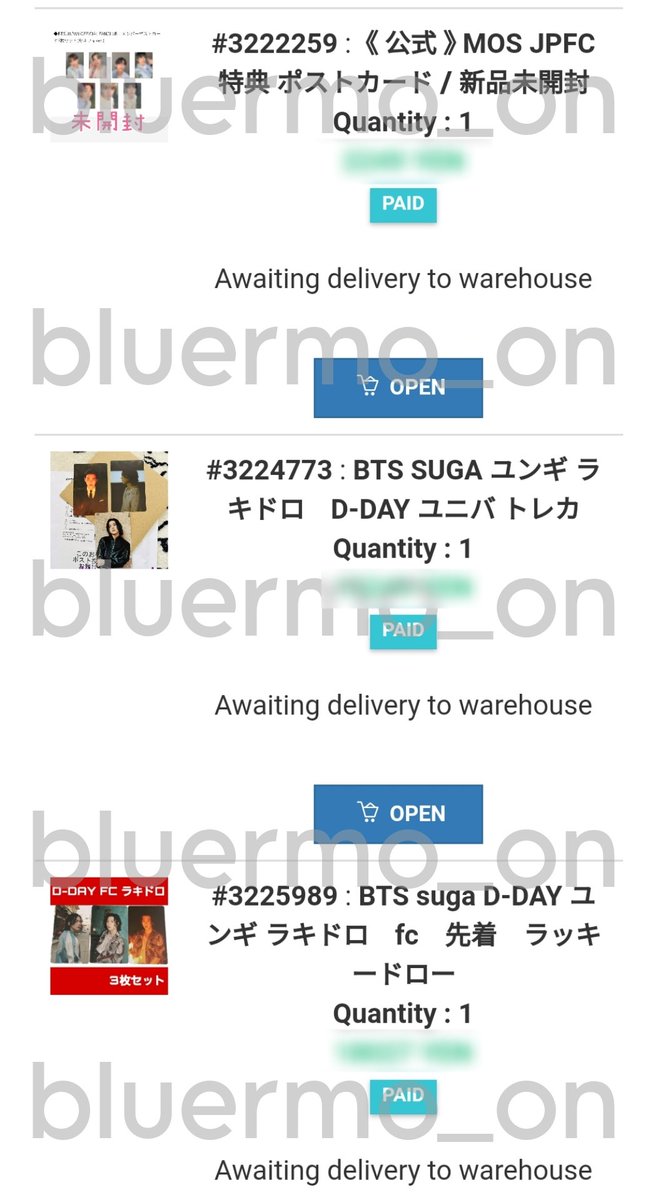 bluermo_on's tweet photo. Last week's purchase proof

~order request open until 26/6 https://t.co/TwYEV8HTzS