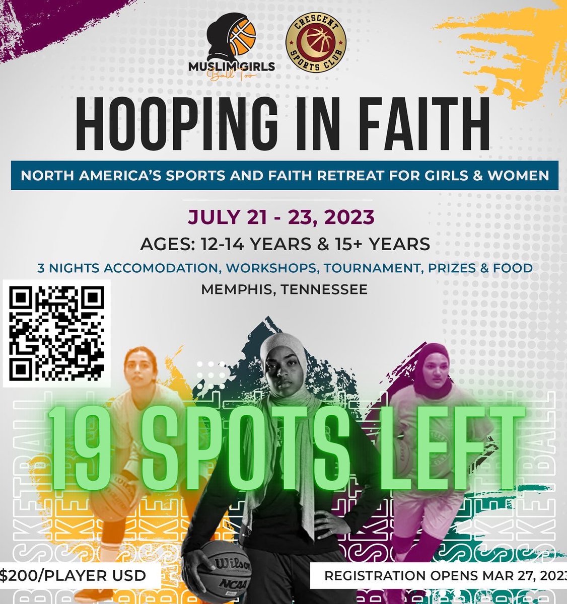 Only 19 spots left in our Overnight Sports Retreat! Don’t miss out. Register here: forms.gle/gvVh417QVbpj3h…