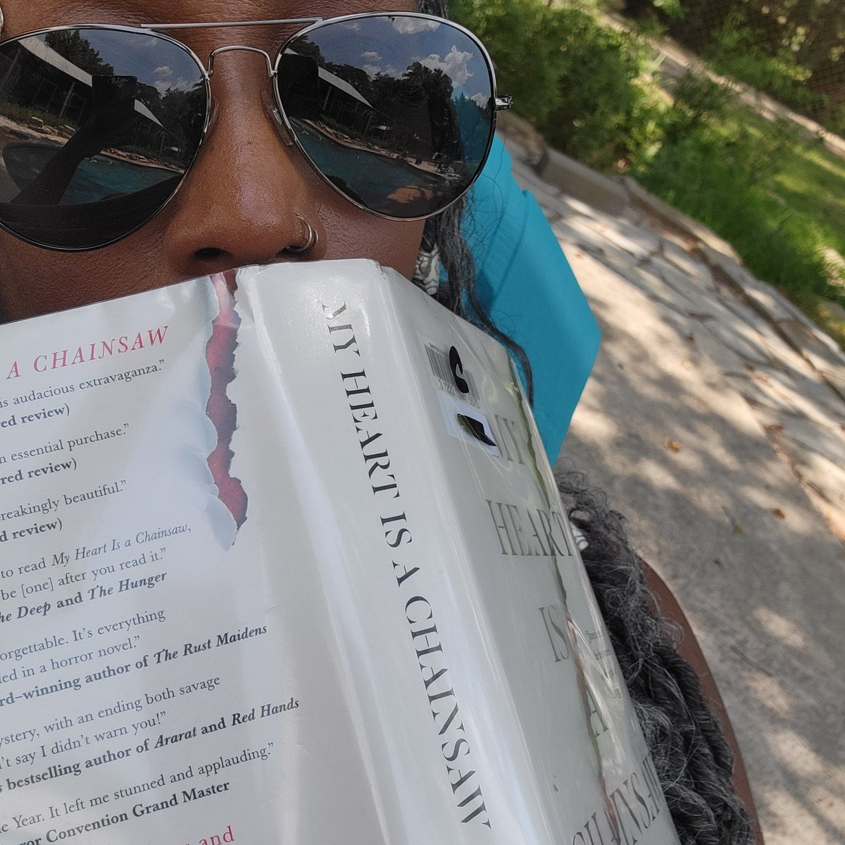 What I'm reading
My Heart is a Chainsaw by Stephen Graham Jones 
#myheartisachainsaw #stephengrahamjones
#horror