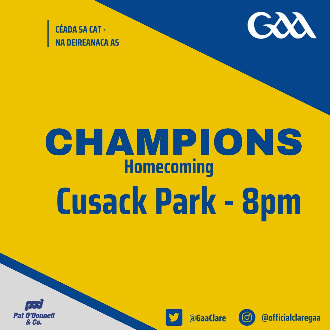 Clare Gaa on Twitter for Minor Champions at Cusack Park