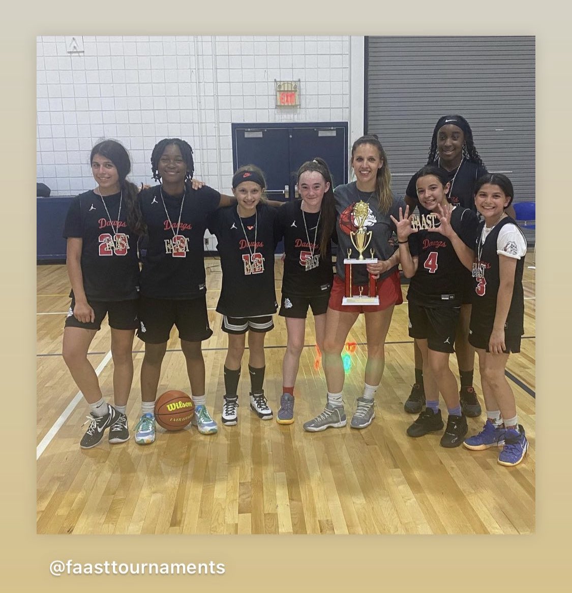 Oh this happened yesterday! We won again! 

Ppl say we don’t get enough competition. We played in the 7th grade bracket. Shout out to Toledo Triple Threat another 6th grade team that gave us a good run!