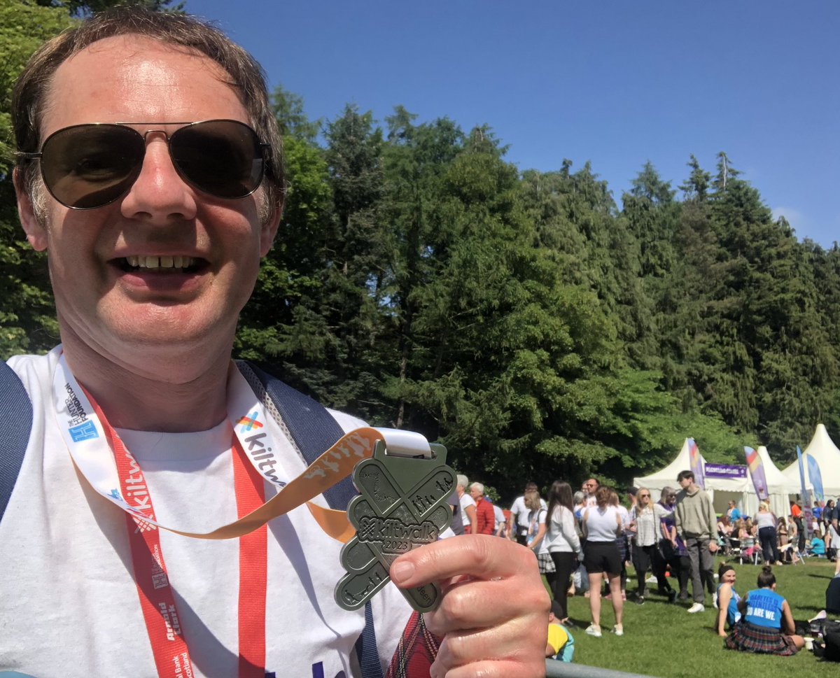 Finished! In a very general sense, but such a great day at #KiltWalkAberdeen. Thanks everyone for the great support. 🙏