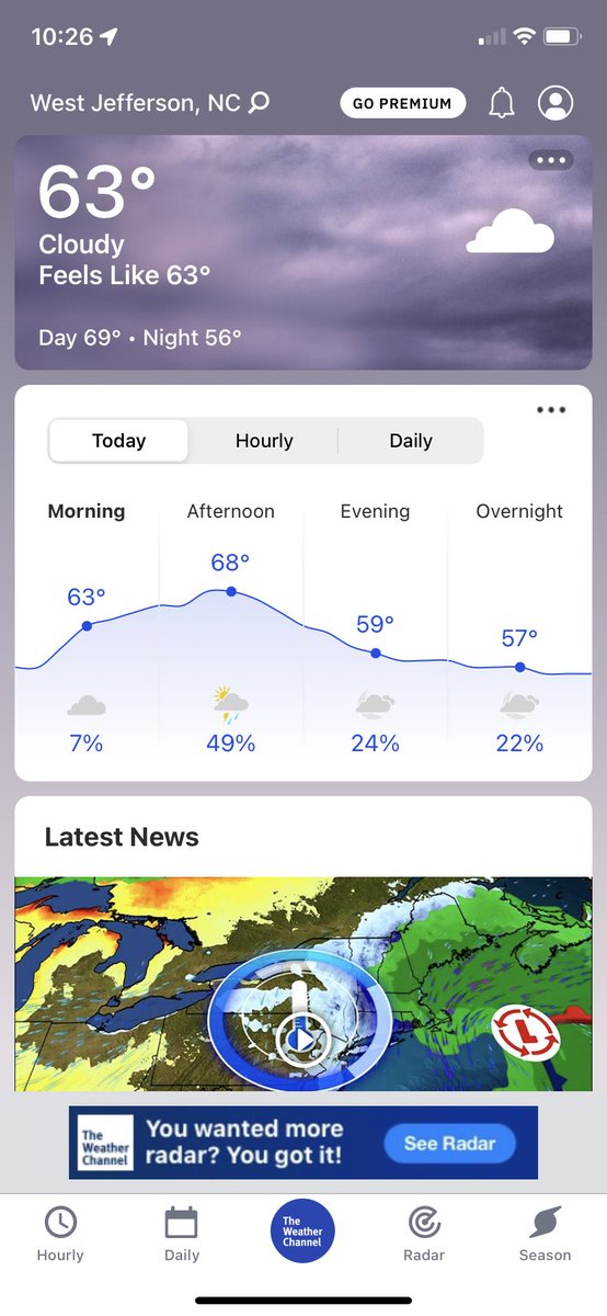 It’s 1 degree colder in Durham than West Jefferson NC. This is some weird #weather. #DurhamNC #WestJefferson #US #NC