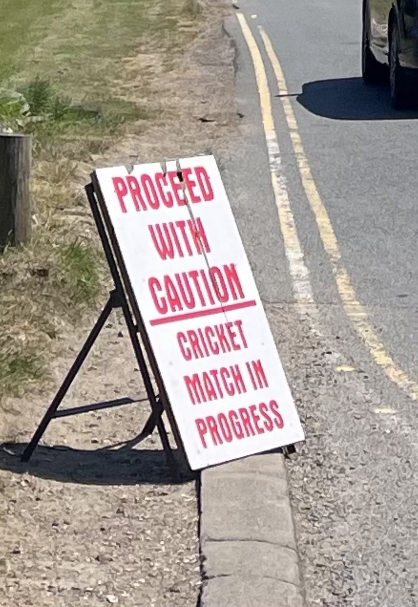 Came across this little oddity today while out on the bike. Ground not quite big enough? No problem. Let’s just have a road through the outfield. Excellent. <a href="/ThatsSoVillage/">That’s So Village</a>