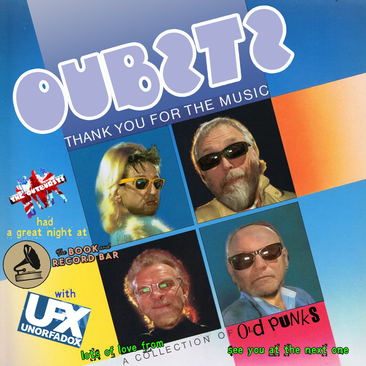 Thank you to everybody that came last night we had a blast. And thx in particular to Mike and the guys at the <a href="/BooknRecordBar/">Book and Record Bar</a>  in Norwood! Much love to #Unorfadox, you were great, hope to play with you again soon!
#punkrock #rockmusic #livemusic #abba #thankyouforthemusic🎶